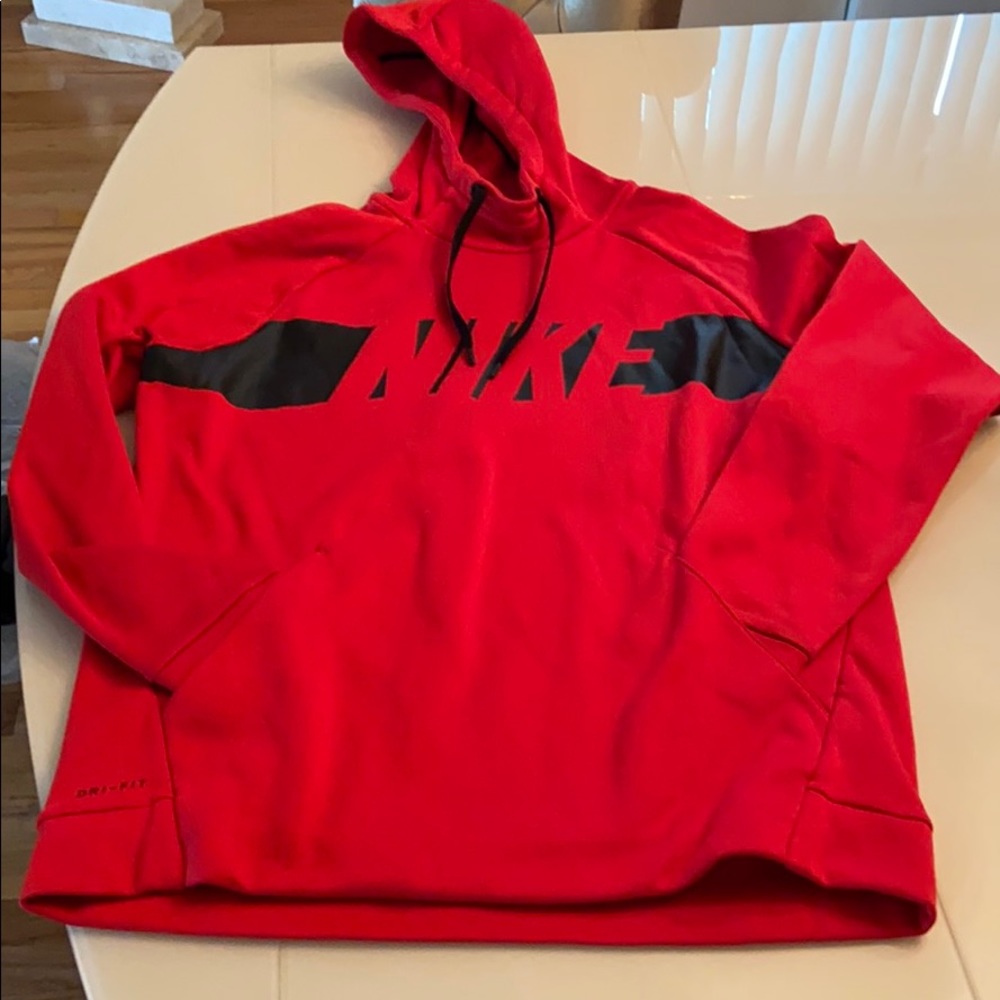 Men’s Dri-Fit Red Nike Hoodie